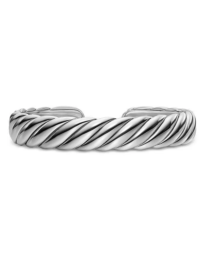 David Yurman Sculpted Cable Flex Bracelet in Sterling Silver, 11mm