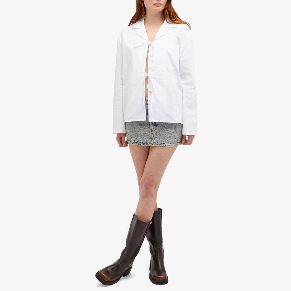 Acne Studios Acne Studios Macaria Monogram Denim Mini Skirt 4