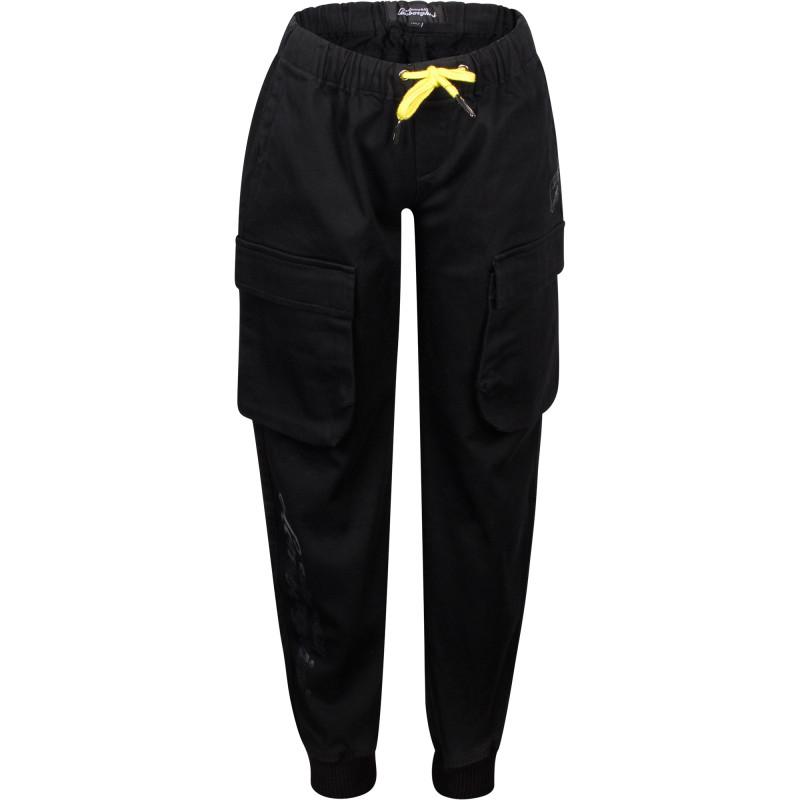 AUTOMOBILI LAMBORGHINI Logo trousers in black