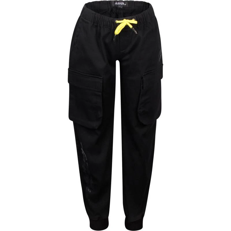 AUTOMOBILI LAMBORGHINI Logo trousers in black 1