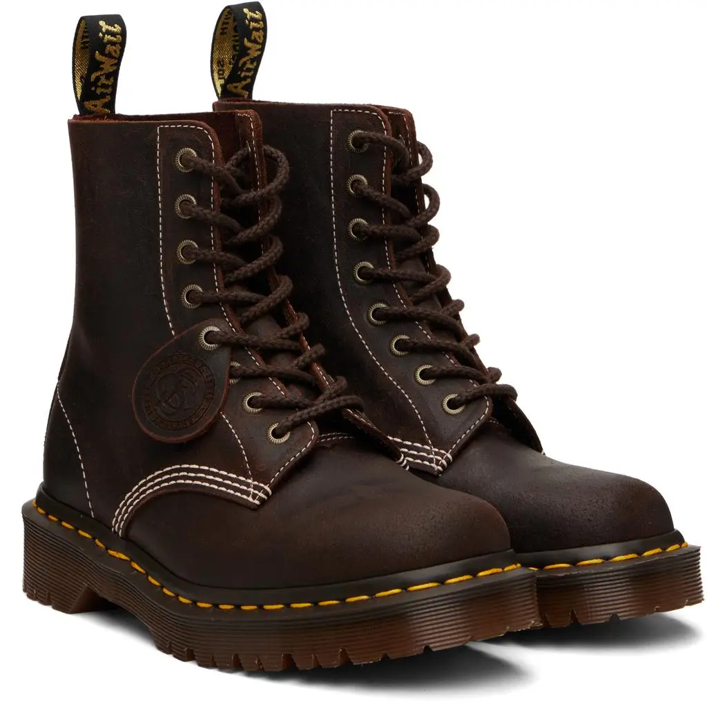 Dr. Martens Brown 1460 'Made In England' Wax Commander Boots 4