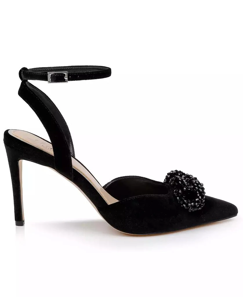 Badgley Mischka Women's Tailynn Ornamented Ankle Strap Pumps 2