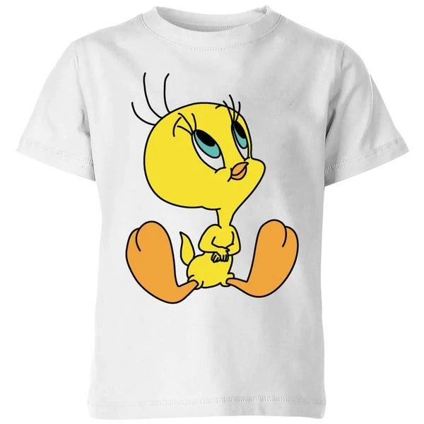 Original Hero Looney Tunes Tweety Sitting Kids' T-Shirt - White 1