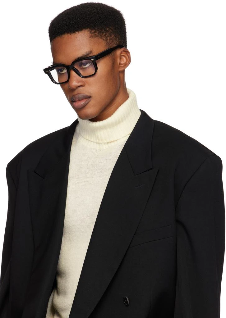 Cutler and Gross Black 1410 Square Glasses 4