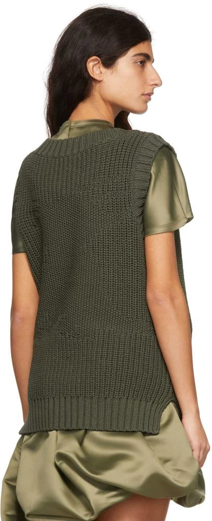 We11done Khaki Cotton Vest 3