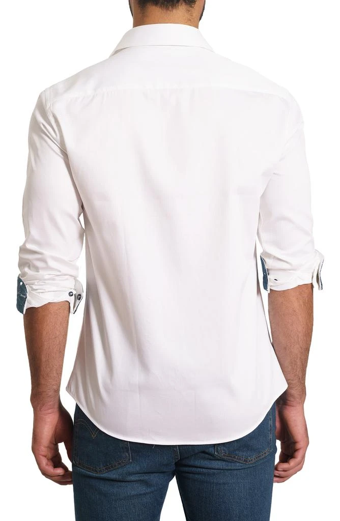 Jared Lang Trim Fit Solid Button-Up Shirt 2