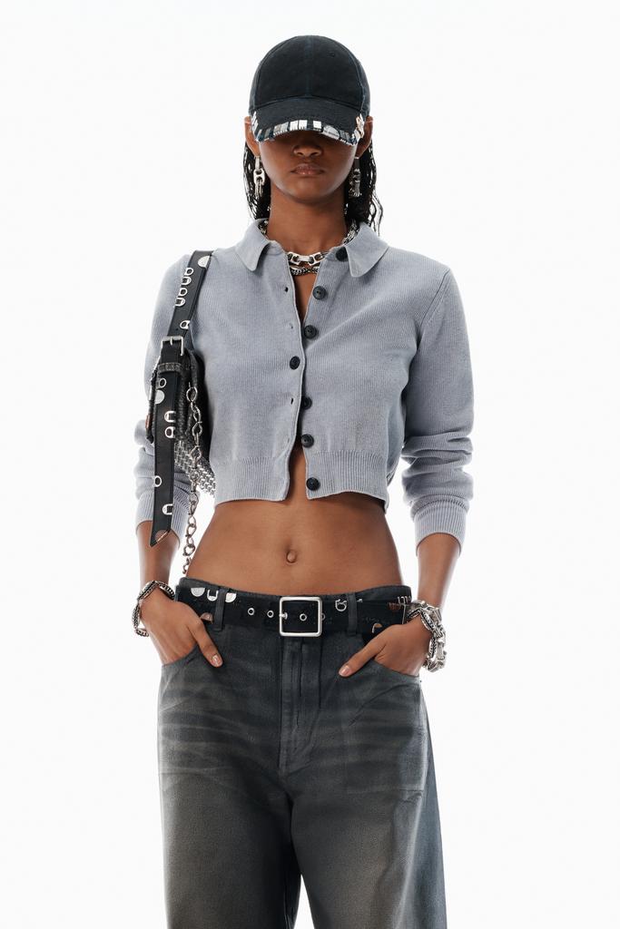 Alexander Wang straight jeans with integrated thong