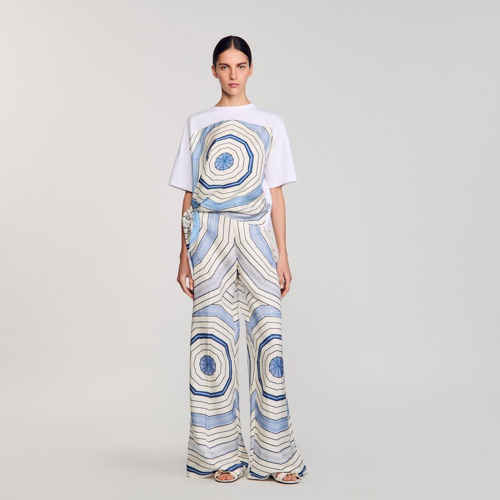 Sandro Spiral print T-shirt