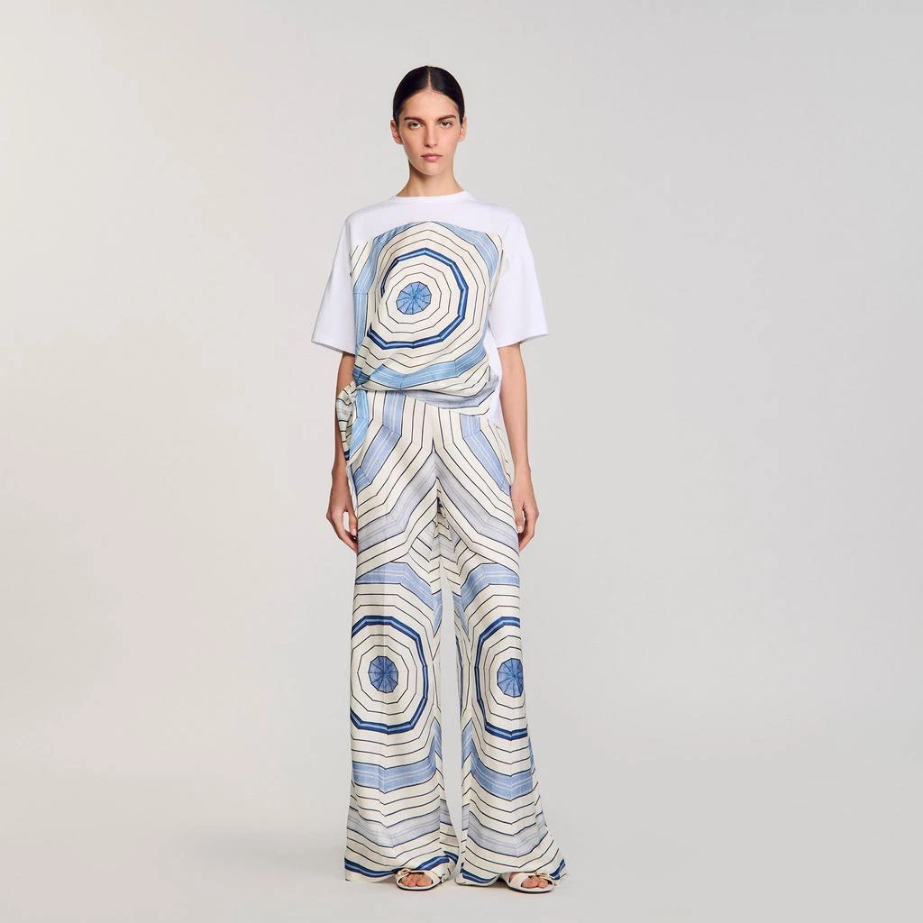 Sandro Spiral print T-shirt 1
