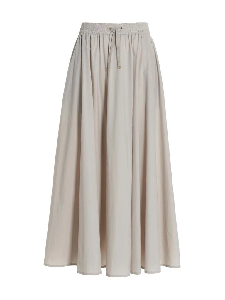 Herno Herno Elastic Waist Drawstring Midi Skirt 1