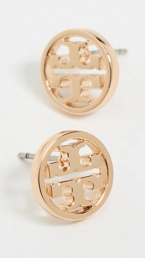 Tory Burch Logo Circle Stud Earrings 3
