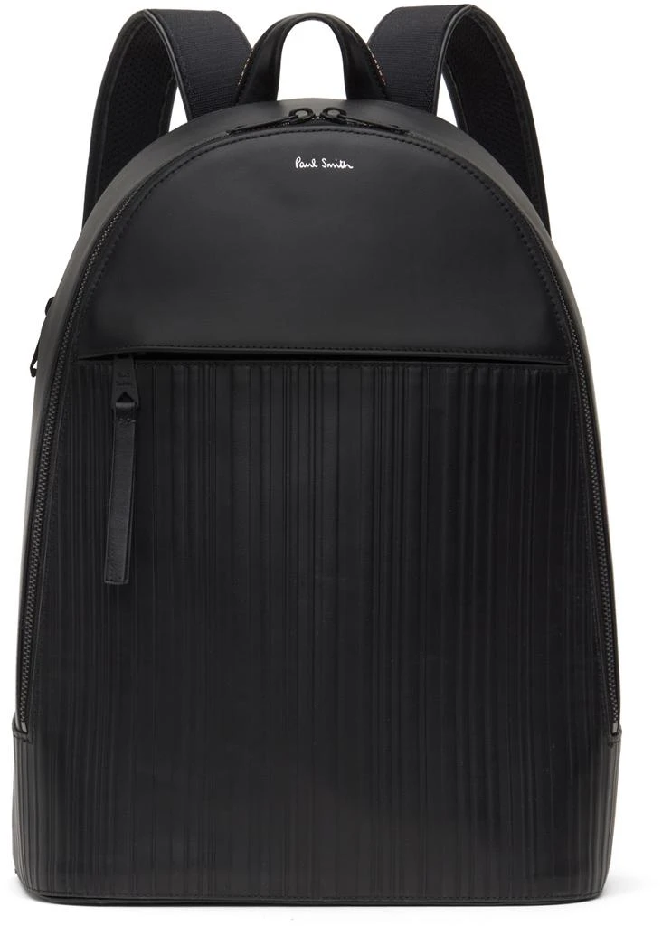 Paul Smith Black Shadow Stripe Backpack 1