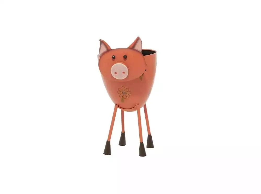 Rosemary Lane Metal Eclectic Planter, 16.20" x 7.80" 1
