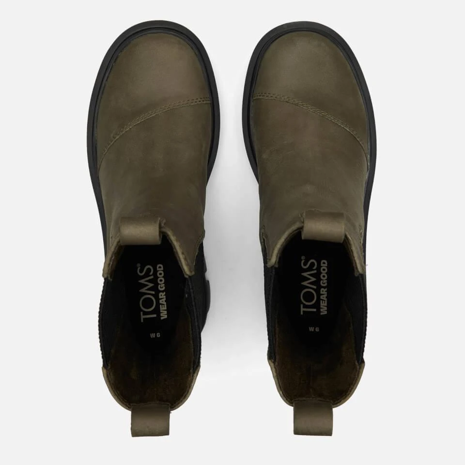 TOMS TOMS WOMEN'S ROWAN WATER RESISTANT CHELSEA BOOTS 4