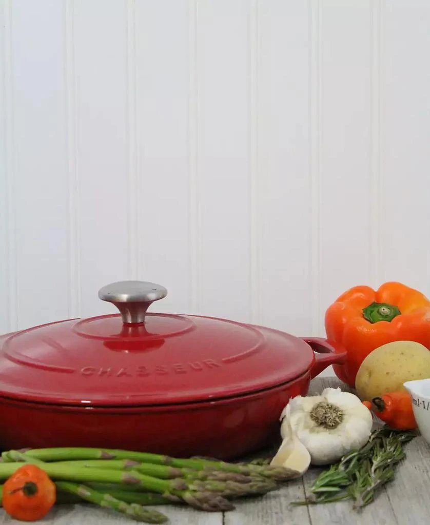 Chasseur French Enameled Cast Iron 1.8 Qt. Braiser with Lid 5