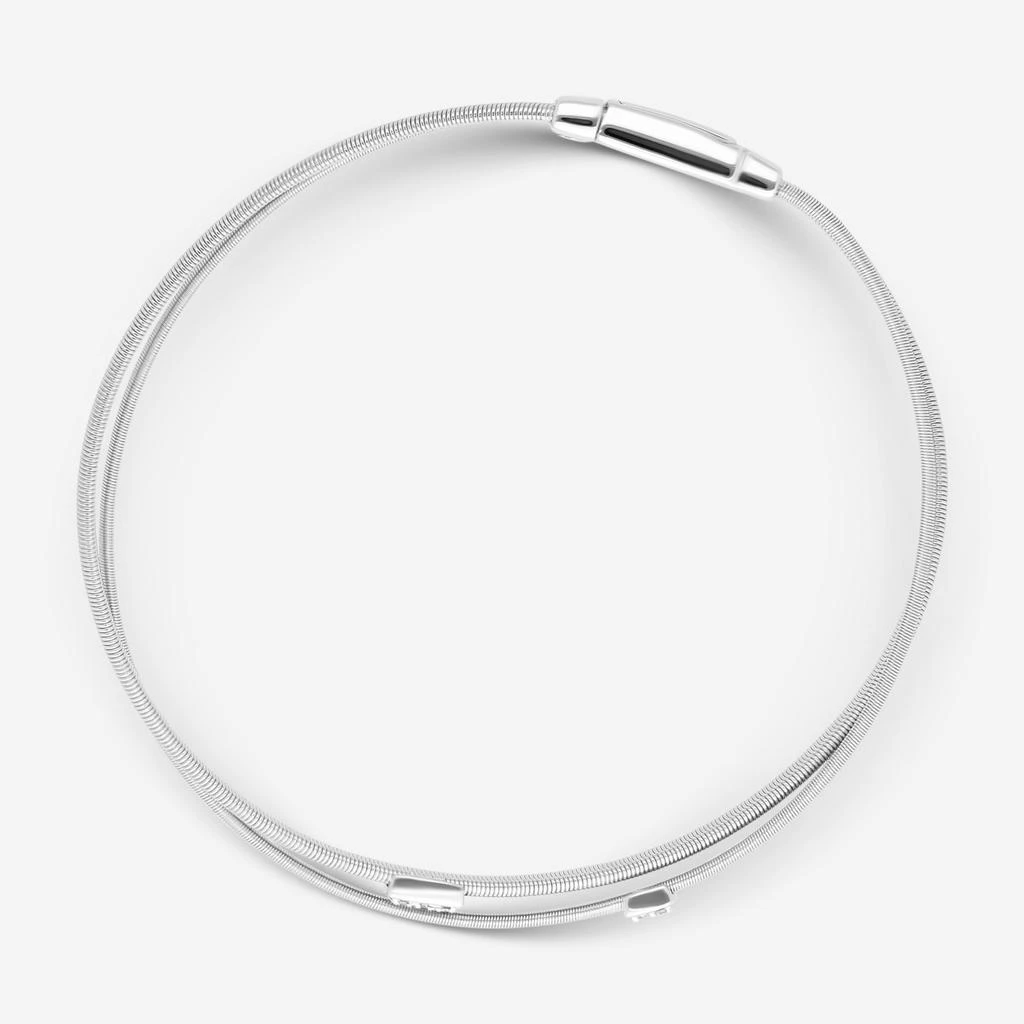 Marco Bicego Marco Bicego Masai 18K White Gold Diamond 2-Strand Bracelet BG732-B-W 2