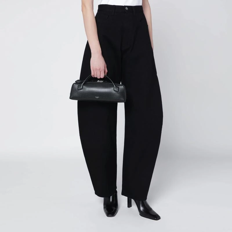 Alaïa Le Teckel black leather clutch 2
