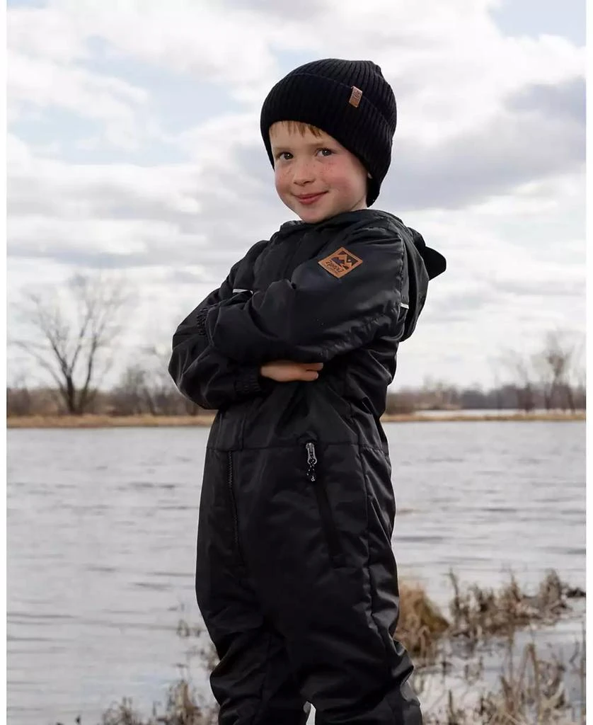 Deux par Deux Kids Unisex Knit Hat Black - Toddler|Child 2