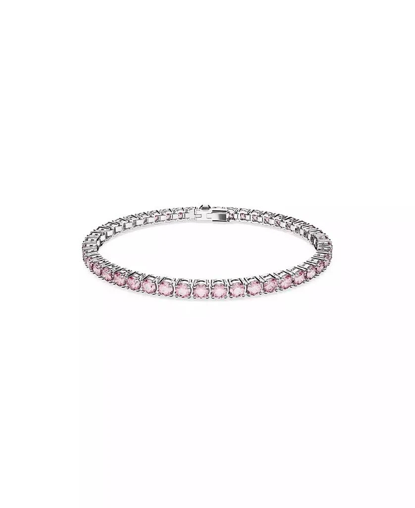 Swarovski Crystal Round Cut Matrix Tennis Bracelet