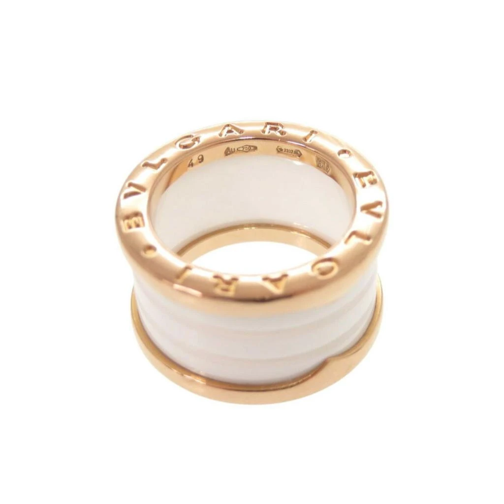 BVLGARI pink gold pink gold (18K) Ceramic Band Ring (Pre-Owned) 3