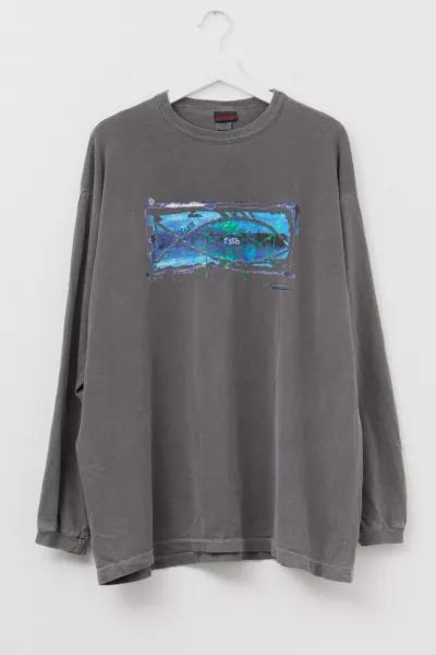 Gramicci Vintage 1990s Distressed Gramicci Long Sleeve Graphic T-Shirt