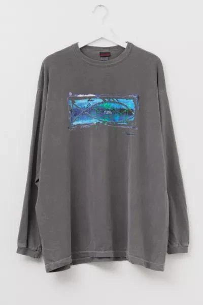 Gramicci Vintage 1990s Distressed Gramicci Long Sleeve Graphic T-Shirt 1