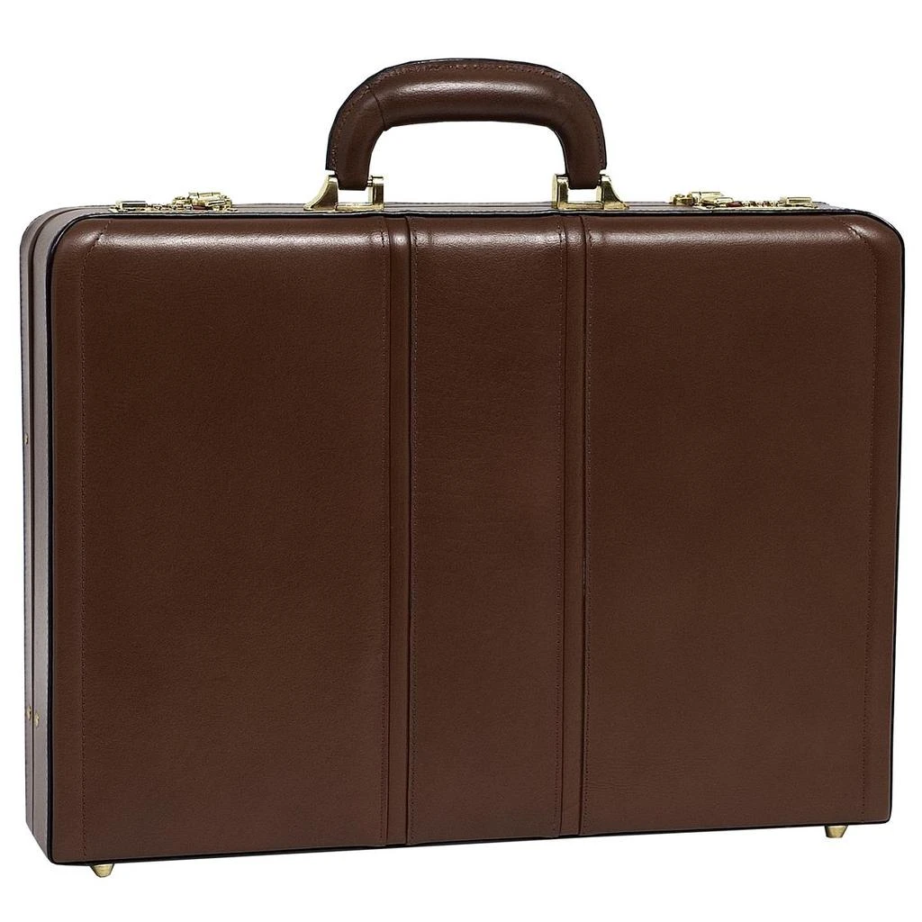 McKleinUSA McKlein 80464 Coughlin 80464- Brown Leather Expandable Attache Case
