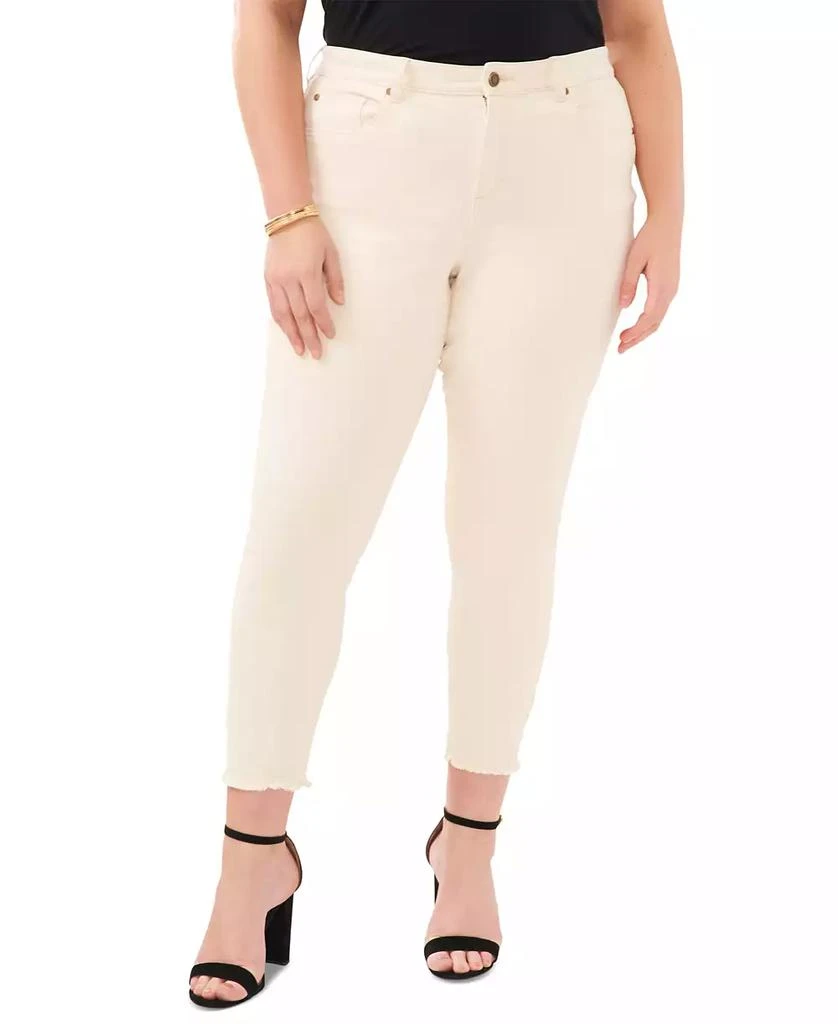 Vince Camuto Plus Size Released-Hem Ankle Jeans 1