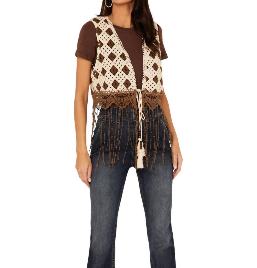 Miss Me Miss Me - Cropped Fringe Vest