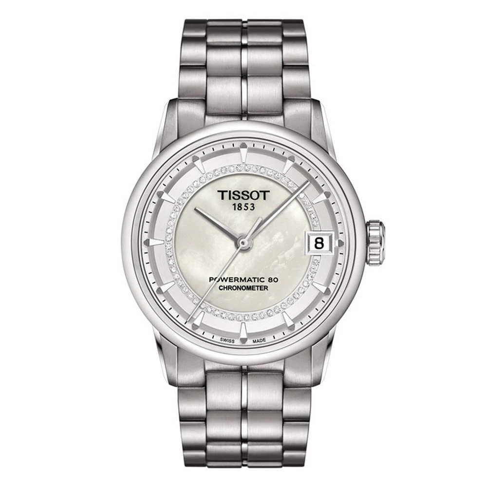 Tissot Women's Swiss Automatic T-Classic Luxury Diamond (x ct. t.w.) Stainless Steel Bracelet Watch 33mm 1