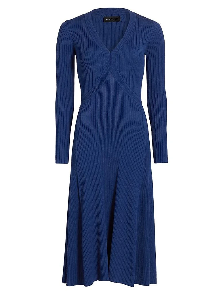 Tahari The Vanessa Rib-Knit Midi-Dress 1