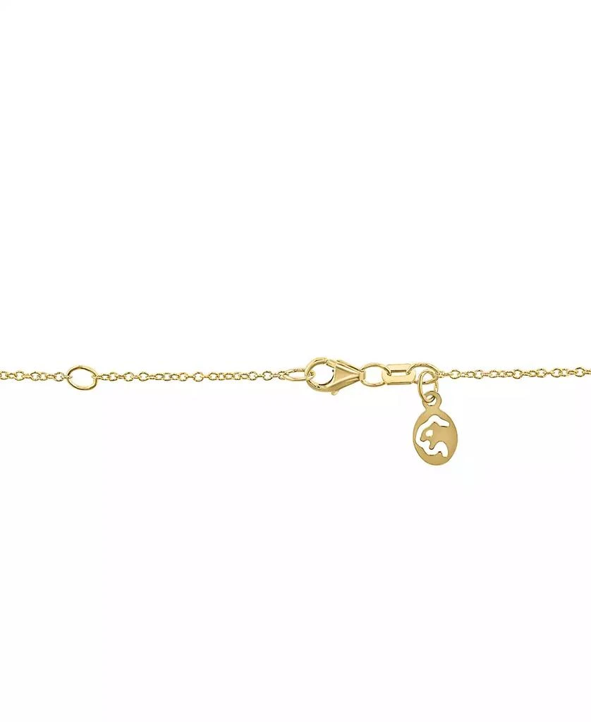 Effy EFFY® Cultured Freshwater Pearl (4 - 6-1/2mm) & Diamond (1/20 ct. t.w.) Triple Pearl Spiral 18" Pendant Necklace in 14k Gold 4