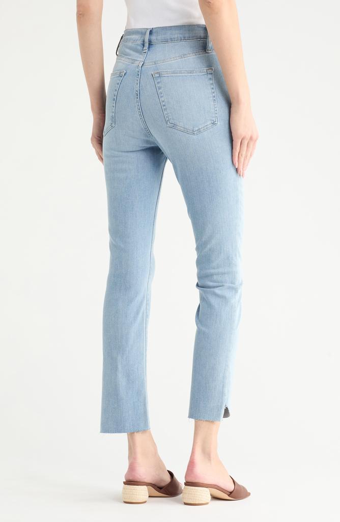 FRAME High Waist Step Hem Straight Leg Jeans