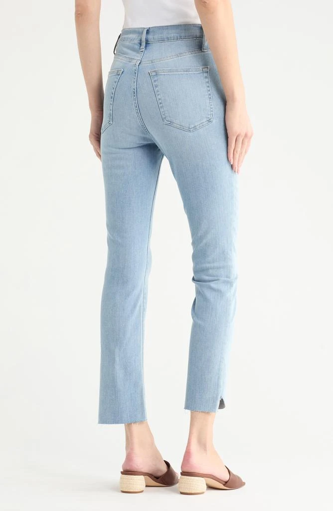 FRAME High Waist Step Hem Straight Leg Jeans 2