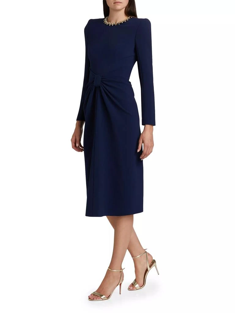 Jenny Packham Sunday Embellished Neck Tie Midi-Dress 4
