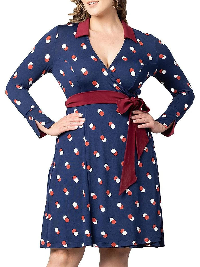 Kiyonna Plus Sophisticate Wrap Dress 3