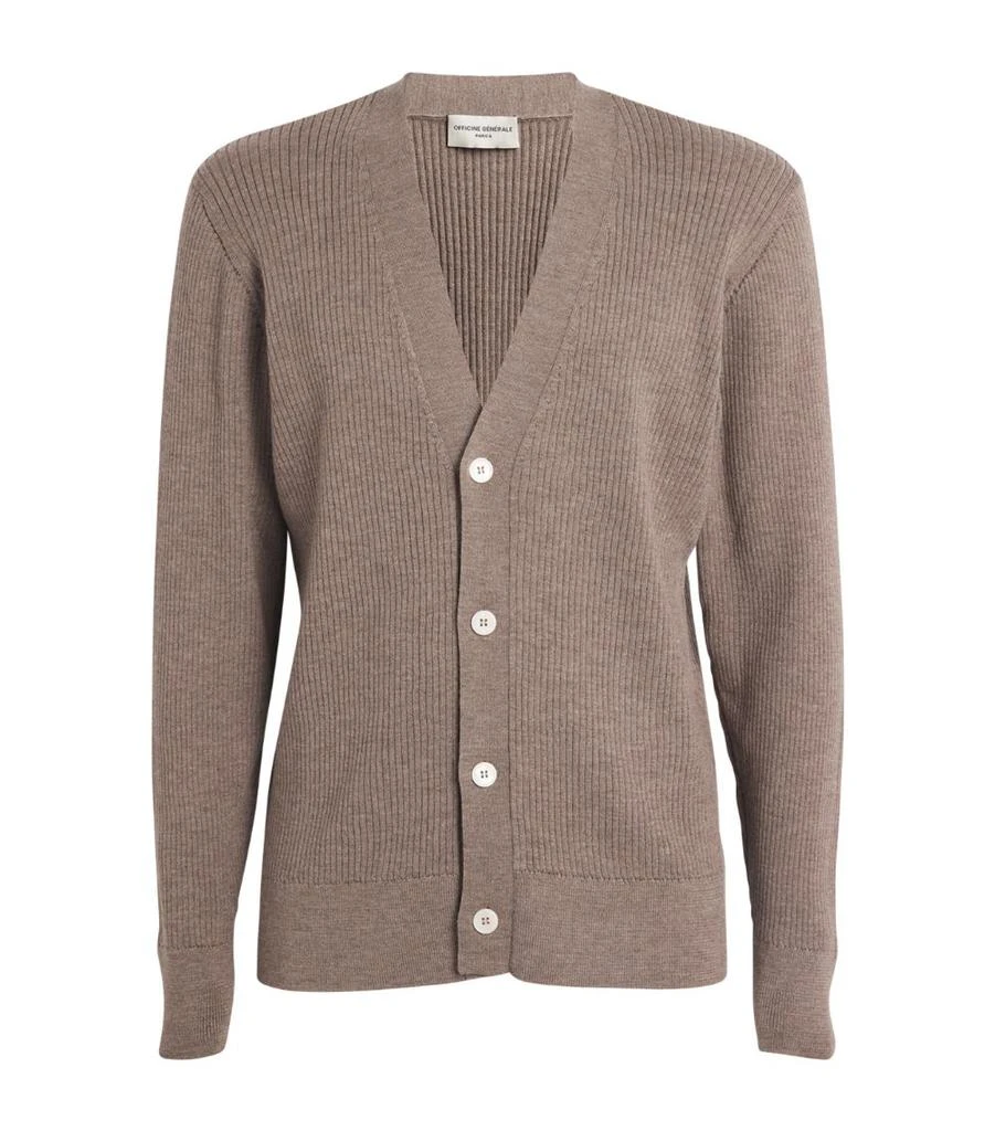 Officine Generale Merino Wool Miles Cardigan 1