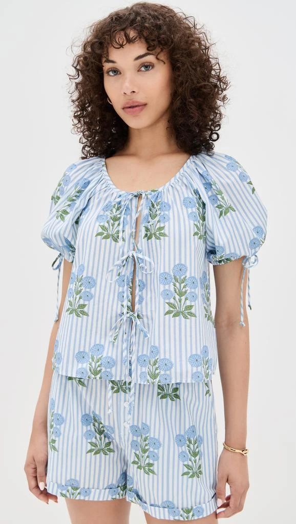 SAYLOR Rheese Block Print Top 6