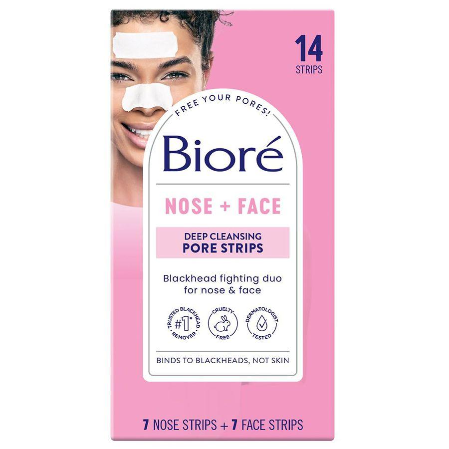 Biore Nose + Face Deep Cleansing Pore Strips Scented, Combo
