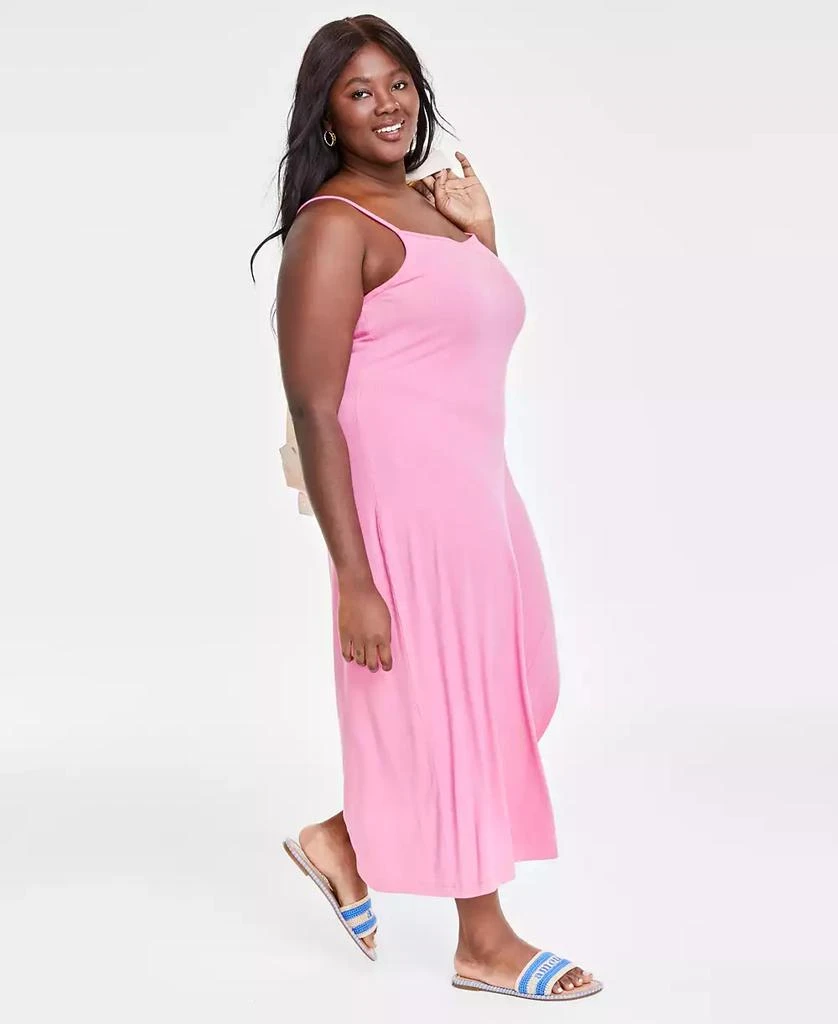 On 34th Trendy Plus Size Ribbed Midi Dress, Created for Macy's 3