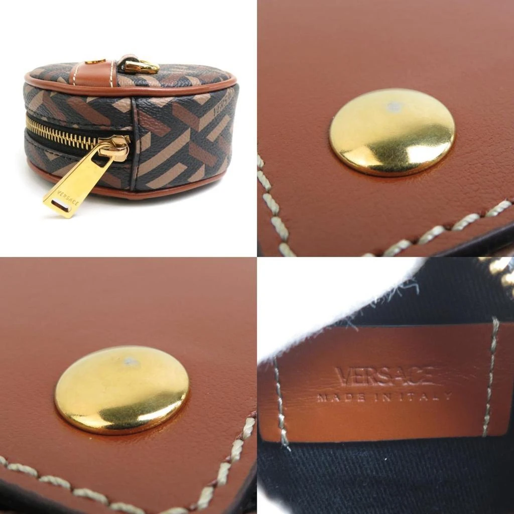 Versace Coated Canvas Pvc Leather Pouch (Pre-Owned) 5