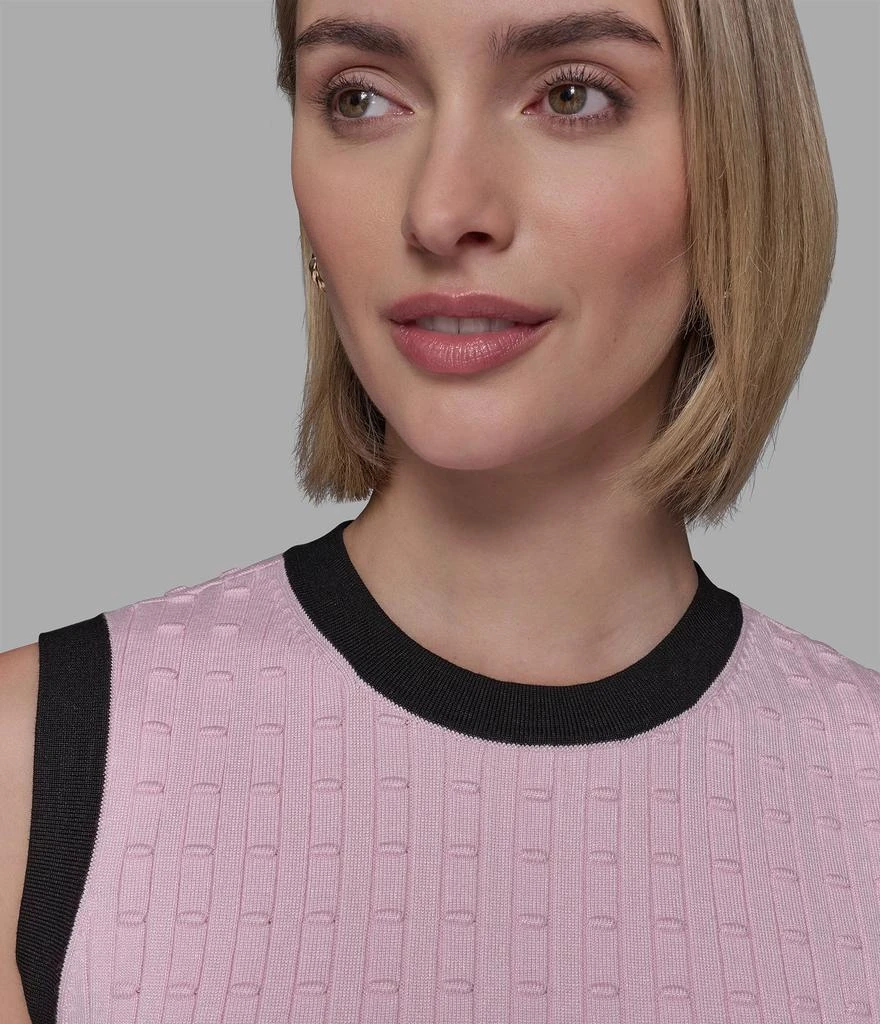 Karl Lagerfeld Paris SLEEVELESS SWEATER SHELL 4