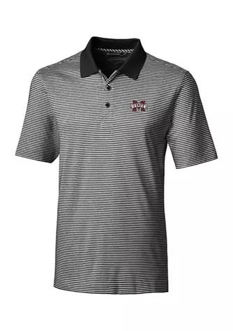 Cutter & Buck Buck Ncaa Mississippi State Bulldogs Forge Tonal Stripe Polo Shirt 1