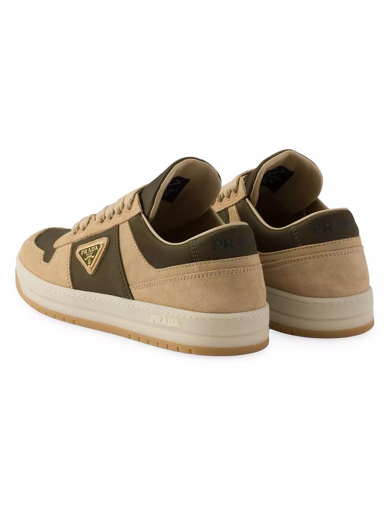 Prada Downtown Suede and Re-Nylon Sneakers - Casual Shoes