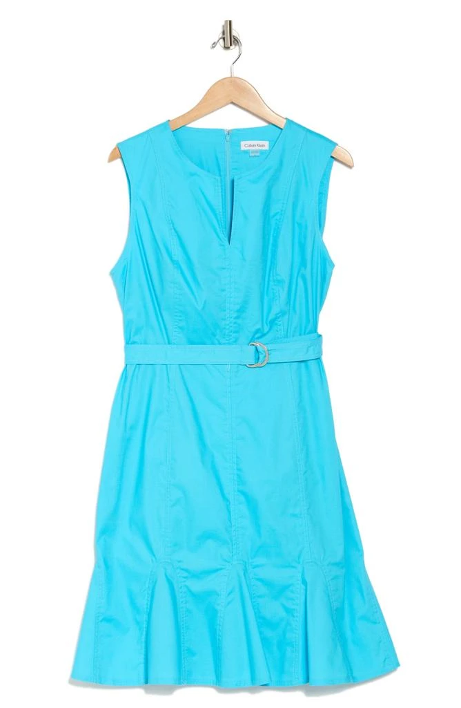 Calvin Klein Belted A-Line Dress 4