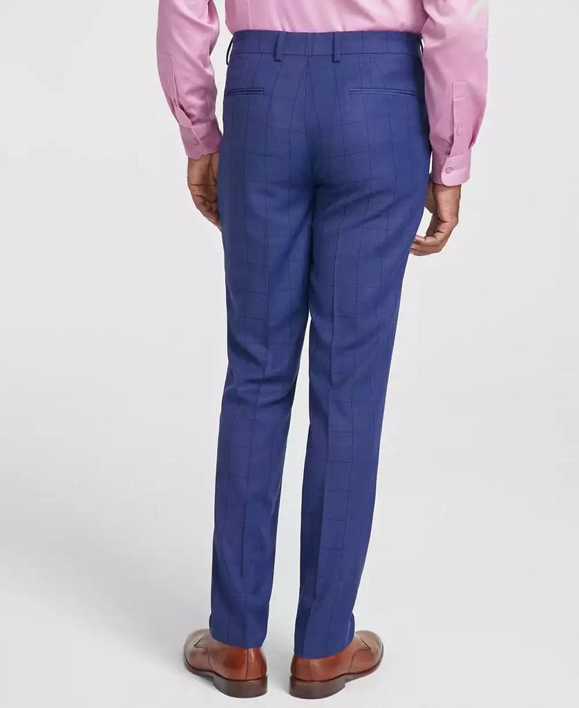 Nick Graham Men's Slim-Fit Windowpane Check Suit 5