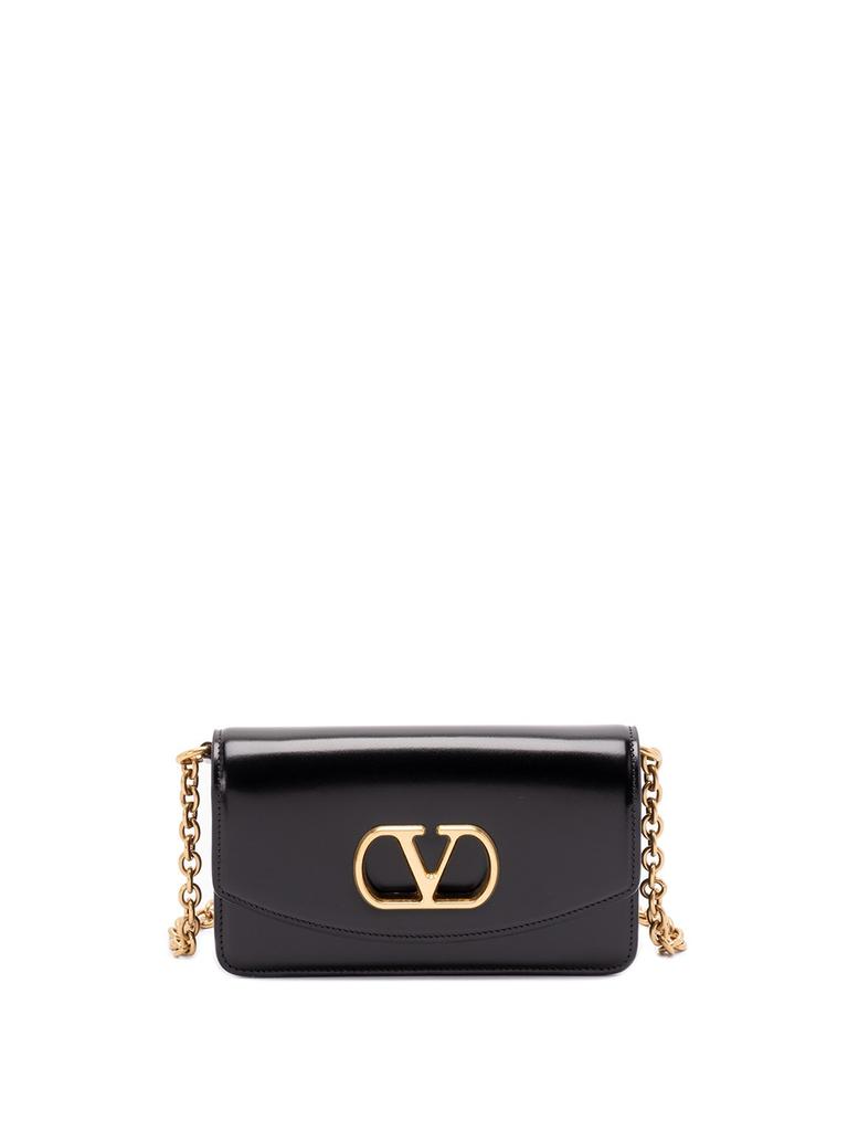 【VALENTINO】V LOGO CLUTCH Valentino Garavani VLogo Chain Clutch Bag in Nappa Leather
