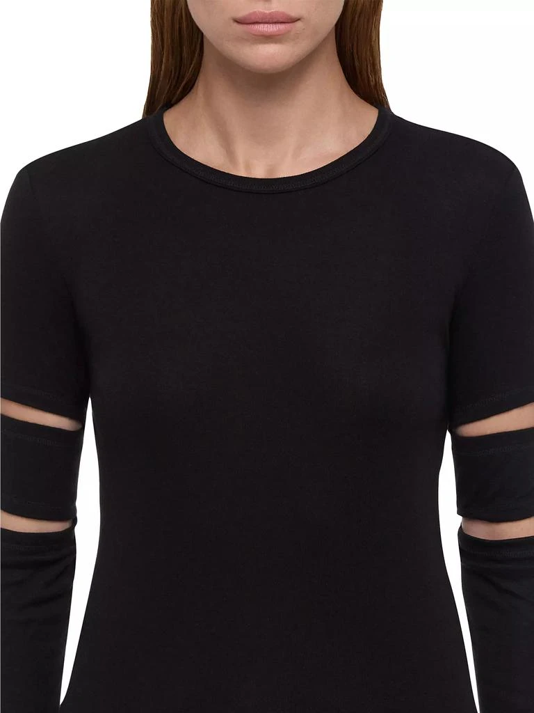 Helmut Lang Slash Knit Long-Sleeve Top 7