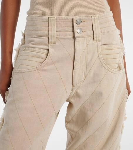 Isabel Marant Shanila patchwork wide-leg jeans 4