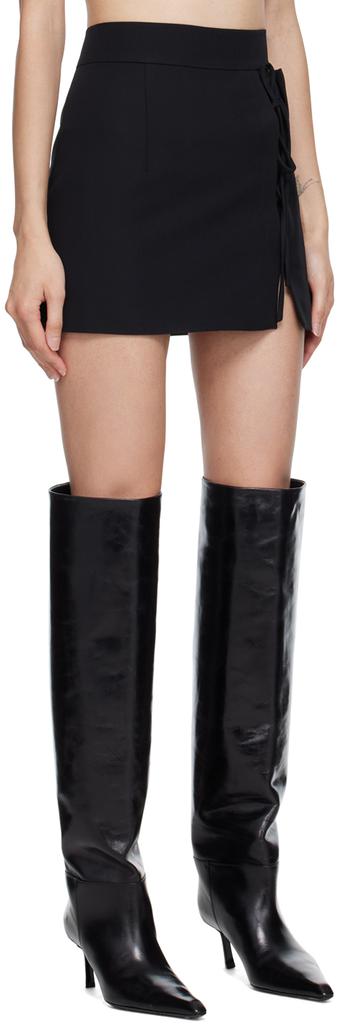 Yuzefi Black Laced Miniskirt